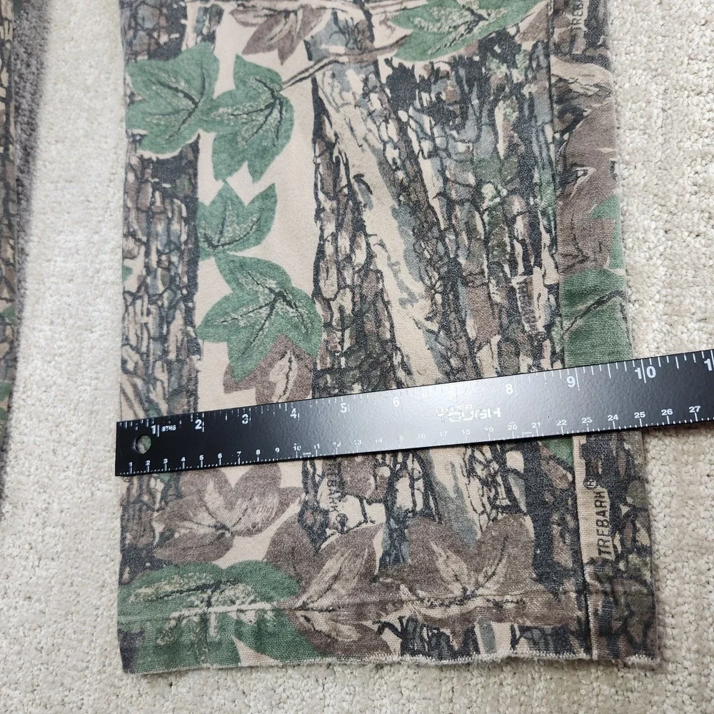 Vintage Camo Cargo Pants Men 36x30 Trebark Camouflage Front Pocket‎ Canvas Baggy